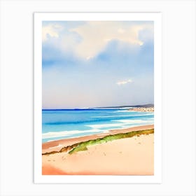 El Cotillo Beach 2, Fuerteventura, Spain Watercolour Art Print