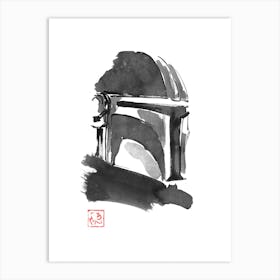 Mandalorian Helmet Art Print