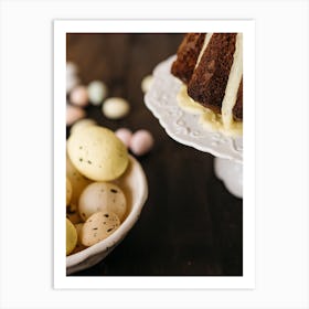 Easter Bundt Cake Art Print