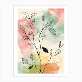 Abstract Watercolor Painting 68 Art Print