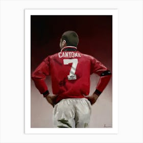 Eric Cantona Manchester United Art Print