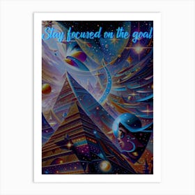 Stay Focused On The Goal Art Print