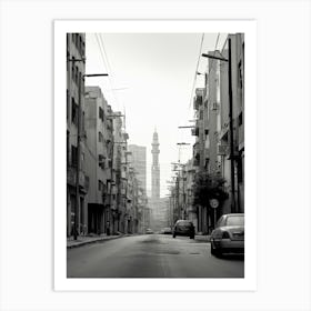 Beirut, Lebanon, Black And White Photography 2 Art Print