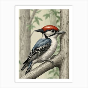 Woodpecker 3 Art Print