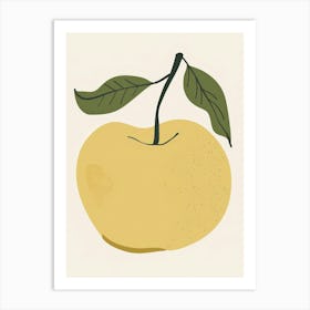 Apples Close Up Illustration 7 Art Print