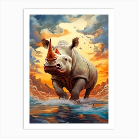 Rhinoceros Art Print