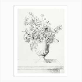 Flowers In A Vase 2, Jean Bernard Art Print