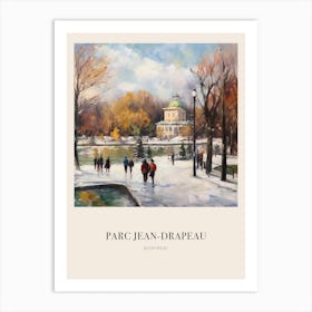 Parc Jean Drapeau Montreal Canada Vintage Cezanne Inspired Poster Art Print