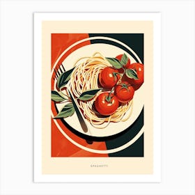 Spaghetti Art Deco Poster Art Print