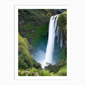 Kaihūrāngu Falls, New Zealand Majestic, Beautiful & Classic (1) Art Print