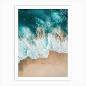 Aerial View Of A Beach 85 Art Print