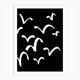 Black Birds Art Print