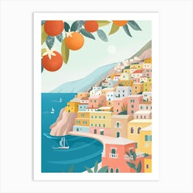 Positano Coast, Italy Art Print