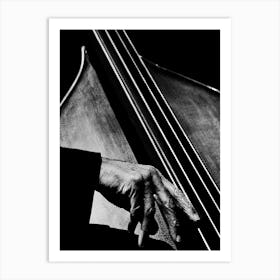 Cello for Cello Player Legend in Line Art Illustration Art Print