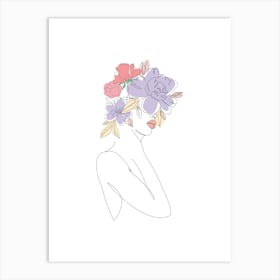 Flower Girl Art Print