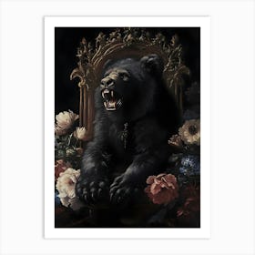 King Bear Art Print