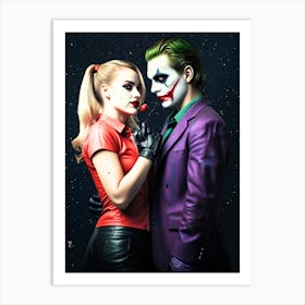 Joker And Joker Art Print