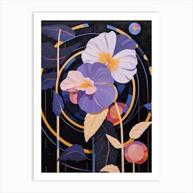 Iris 3 Hilma Af Klint Inspired Flower Illustration Art Print