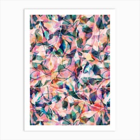 Watercolour Painted Foliage - Forest Art Print