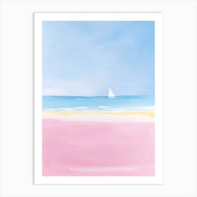 Pink Beach Poster