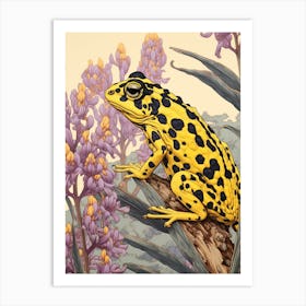 Poison Dart Frog Japanese Style Illustration 1 Art Print