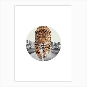 Leopard Collage Art Print