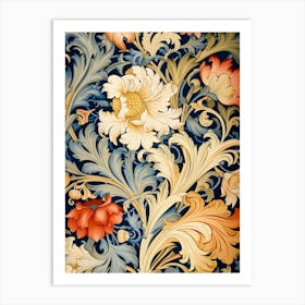 Floral Wallpaper 108 Art Print