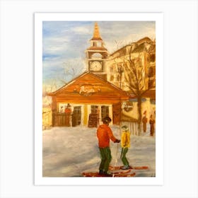 Ski resort Mont Tremblant Art Print