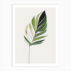 Olive Leaf Abstract 2 Art Print