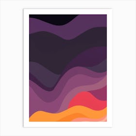 Abstract Wave Painting Art Print