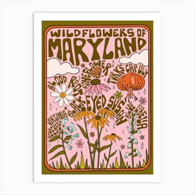 Maryland Wildflowers Art Print