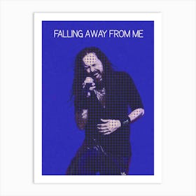 Falling Away From Me Jonathan Davis Korn Art Print