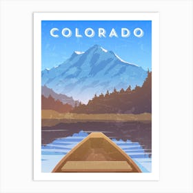 Grand Canyon, USA — Retro travel minimalist poster Art Print