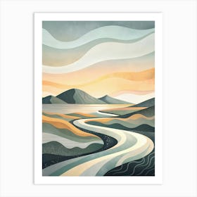 'Serene Lands' Art Print