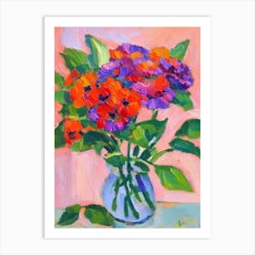 Alstromeria 2  Matisse Style Flower Art Print