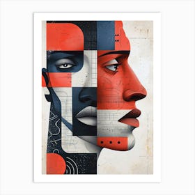 Abstract Portrait Art Print