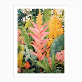 Tropical Plant Painting Zz Plant 8 Art Print