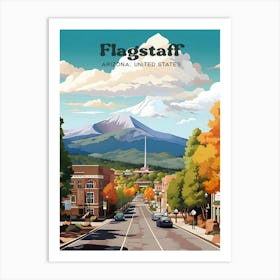 Flagstaff Arizona United States 3 Travel Poster 3 4 Resize Art Print