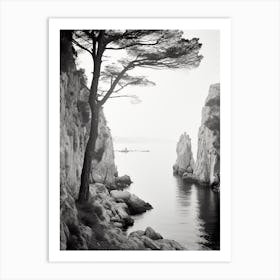 Capri Italy Black And White Photography 4 Art Print