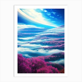 Pink Clouds In The Sky Art Print