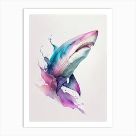 Tiger Cat Shark Watercolour Art Print