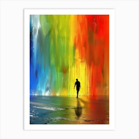 Rainbow Waterfall 1 Art Print