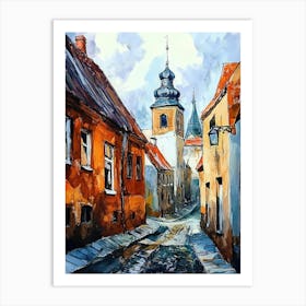 Street In Old Town Art Print