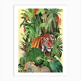 Wild Safari Botanical 10  Art Print