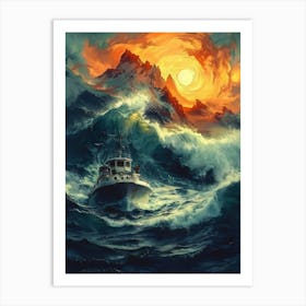 Ocean Waves Art Print