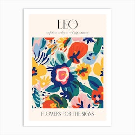 Flowers For The Signs Leo 1 Zodiac Sign Art Print