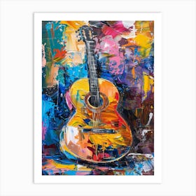 Guitar Painting 2 Art Print