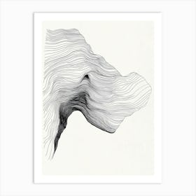 Wavy Line Art Print