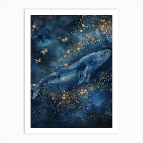 Whale In The Sky 9 Art Print