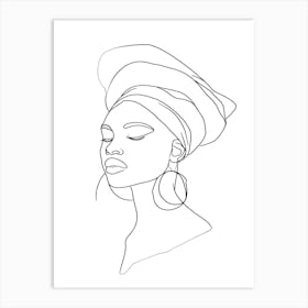 Portrait Of African Woman 1 Art Print